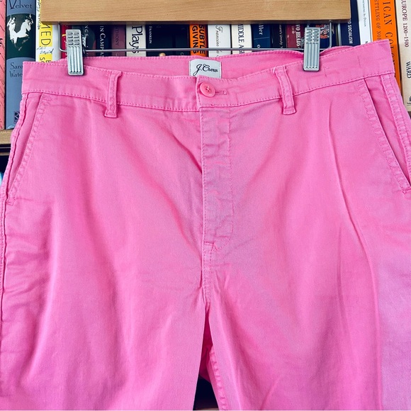 J Crew Vintage Straight Barbie Bubble Gum Pink Mid Rise Chino Pants, size 30 - Picture 2 of 13